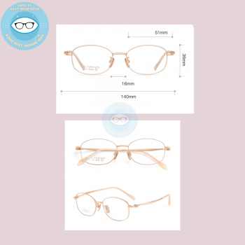 Gọng kính kim loại mã 9006